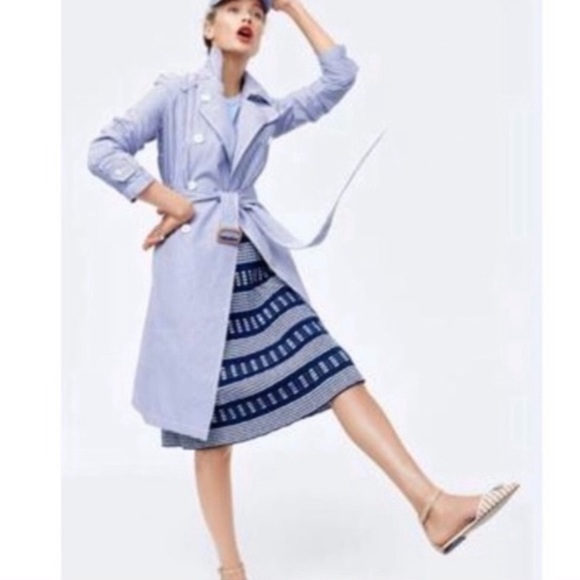 J. Crew Jackets & Blazers - J. Crew double breasted striped trench coat